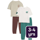 M&S Bugs children's pyjama set in green for ages 3-4 years, imported from the UK