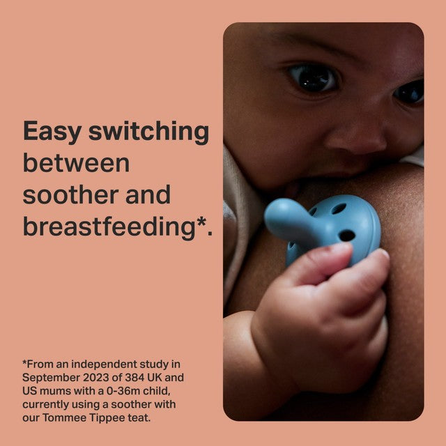 Tommee Tippee Breastlike Soothers 6-18 months pack of 2 (British brand)