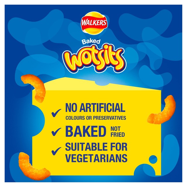 Walkers Wotsits Really Cheesy Multipack Snacks Crisps 20x16.5g