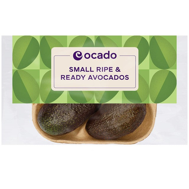 Ocado small ripe ready Hass avocados 4 pack, imported from the UK