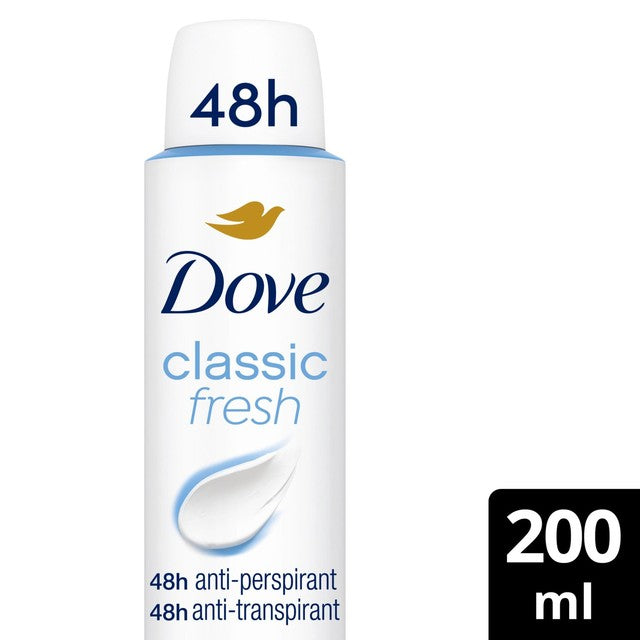 Dove classic fresh anti-perspirant deodorant spray 200ml - British product