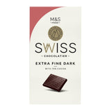 M&S 72% cocoa dark chocolate 125g, imported from the UK