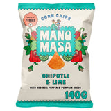 Manomasa Chipotle & Lime tortilla chips 140g, imported from the UK