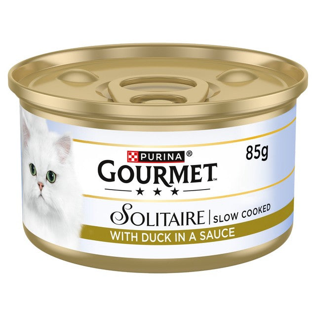 Gourmet wet cat food duck 85g, UK version