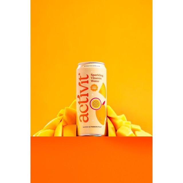 ACTIPH sparkling vitamin water mango passionfruit 4x330ml - British product