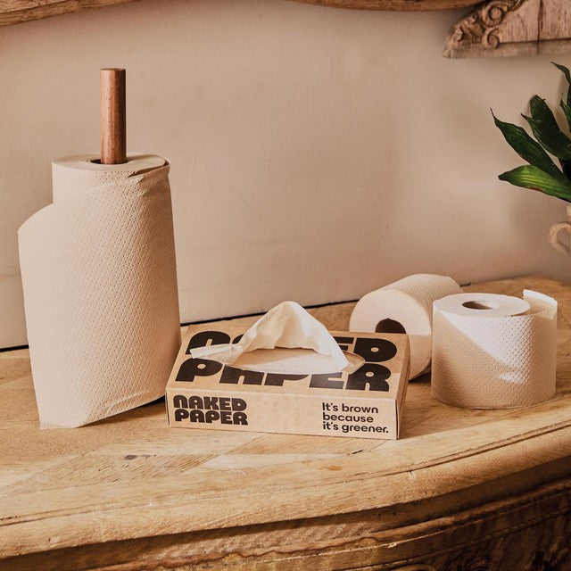 Naked Paper bamboo toilet paper 24 pack, imported from the UK