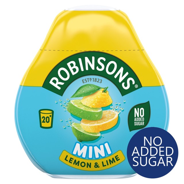 Robinsons Lemon Lime No Added Sugar Squash 66ml, imported from the UK