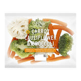 M&S carrot, cauliflower and broccoli mixed vegetables 240g, imported from the UK