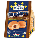 Brioche Pasquier chocolate hazelnut filled doughnuts 6 x 45g - British product