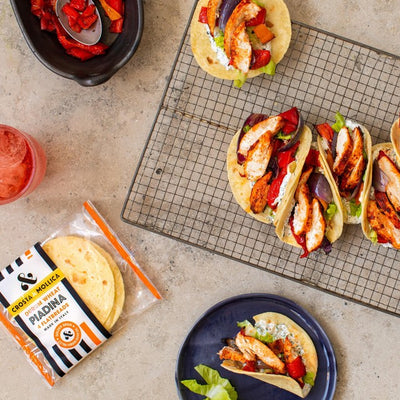 Crosta Mollica Mini Piadina Flatbrød Durum Hete Hvite Wraps 100g