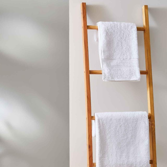 M&S face towels white 2 pack, imported from the UK