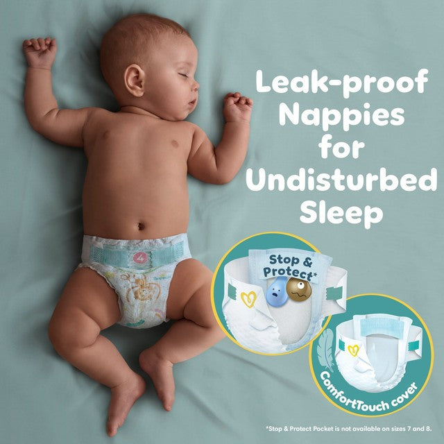 Pampers Baby-Dry Nappies Size 8 (17kg+) Essential Pack (British brand)
