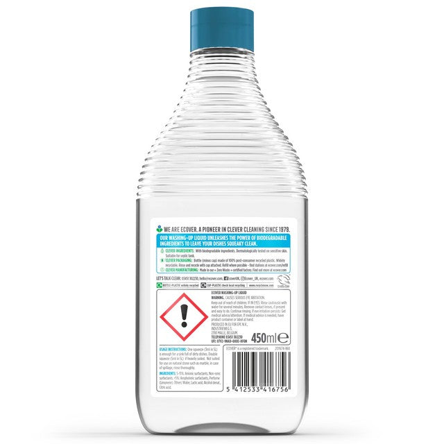 Ecover camomile & clementine washing up liquid 450ml - British product