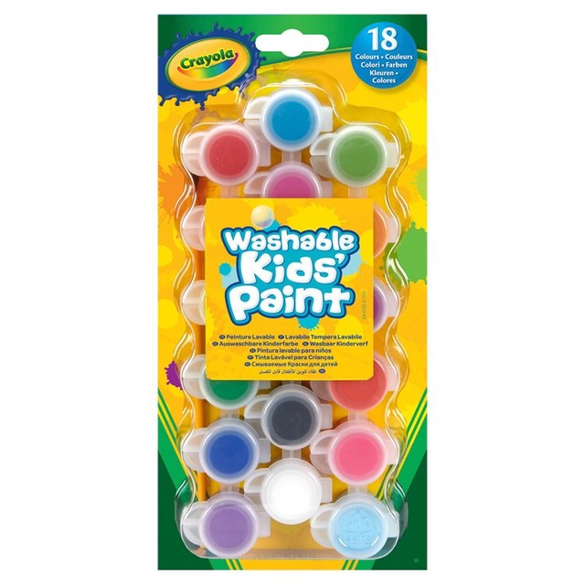 Crayola washable kids paint 18 pack set - British product