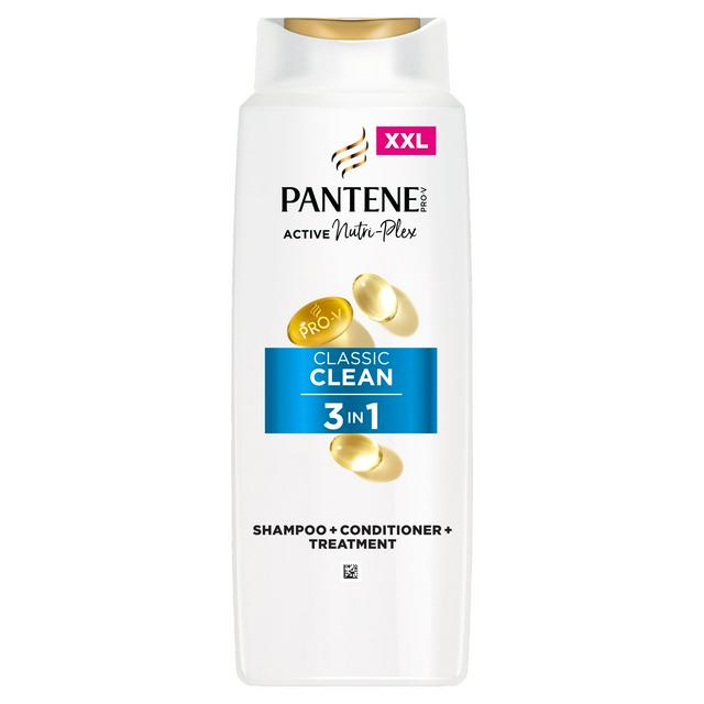 Pantene Pro-V Classic Clean 3 in 1 Clarifying Shampoo Hair Conditioner Treatment 600ml