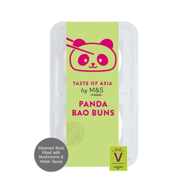 M&S Panda Bao Buns 120g, imported from the UK