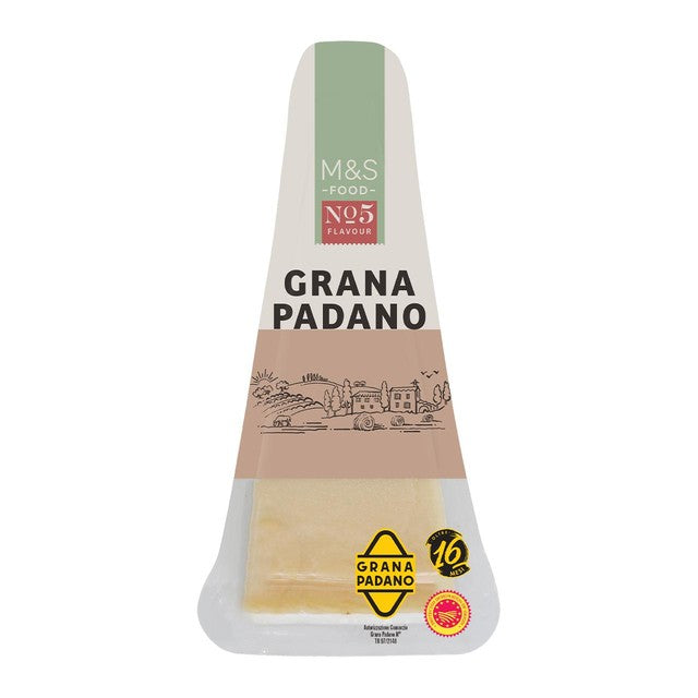 M&S Grana Padano cheese 200g, imported from the UK