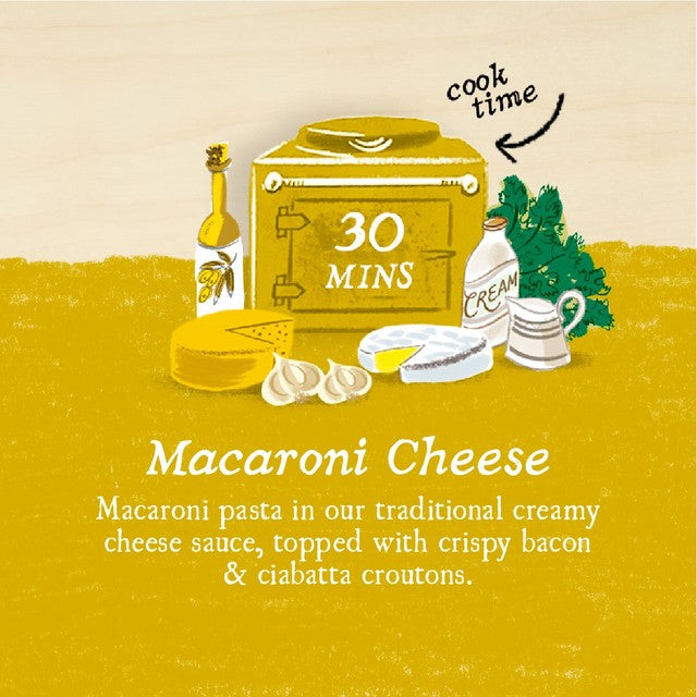 Charlie Bigham's macaroni cheese with crispy bacon 340g - British product
