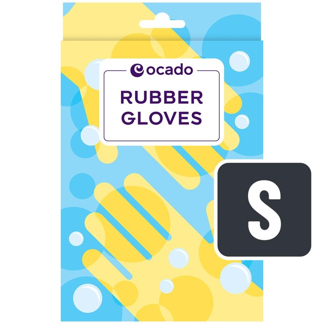 Ocado rubber gloves small, imported from the UK