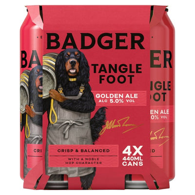 Badger Tangle Foot Golden Ale Cans 4 x 440ml