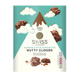 M&S Swiss Almond & Milk Chocolate Nutty Clouds 140g, imported from the UK