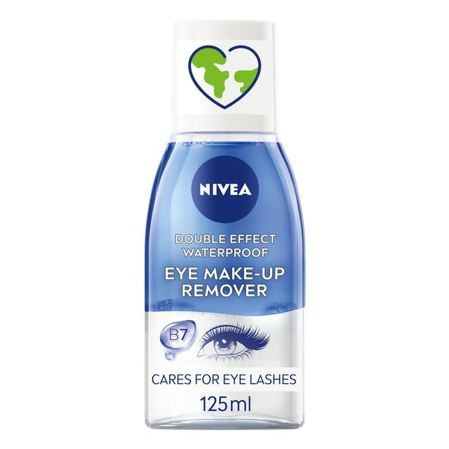 Nivea Double Effect Eye Make-Up Remover 125ml, imported from the UK