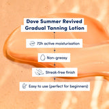 Dove fair-medium gradual tanning lotion 200ml - British product
