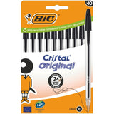 BIC Cristal ballpoint pens black box of 10 - British product