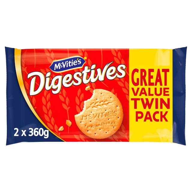 Mcvitie's Digestives The Original wheatmeal biscuits 2 x 360g, imported from the UK