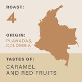 Grumpy Mule Organic Colombia ground coffee 200g, UK version
