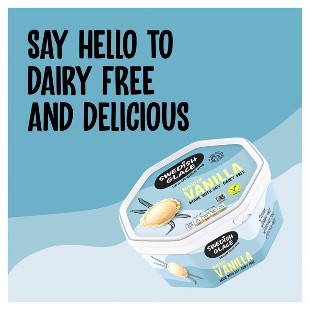 Swedish Glace smooth vanilla vegan ice cream 750ml (British brand)