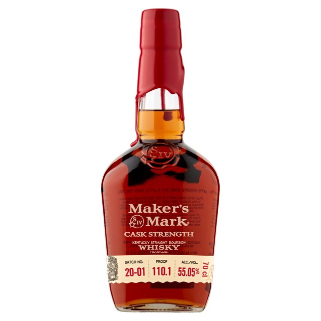 Makers Mark cask strength Kentucky bourbon whisky 70cl, imported from the UK