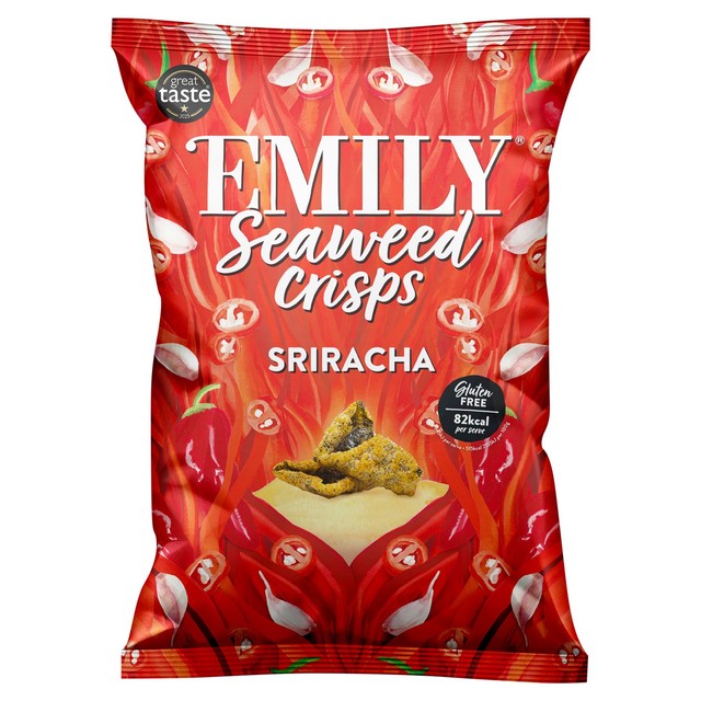Emily Sriracha Seaweed Crisps 50g - British product