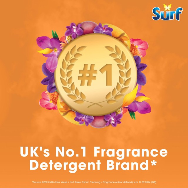 Surf Passion Bloom Liquid Laundry Detergent 945ml (British brand)