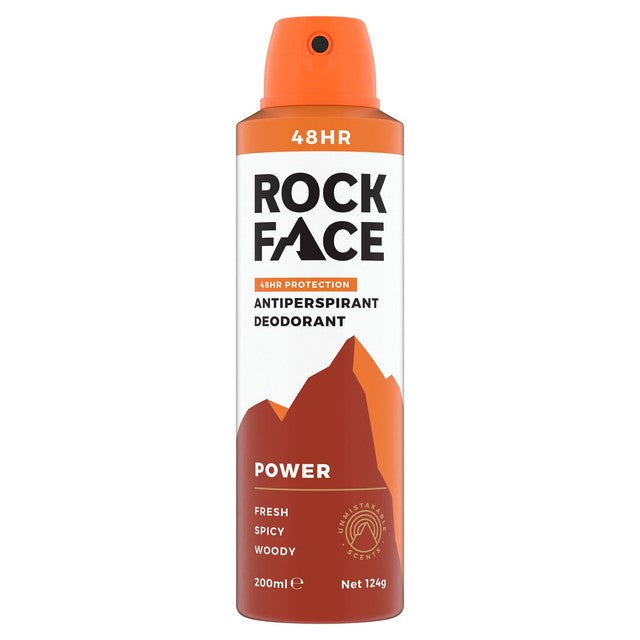 Rock Face antiperspirant deodorant spray Spicy Fresh 200ml, imported from the UK