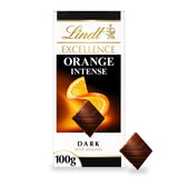 Lindt dark orange chocolate bar 100g, UK version