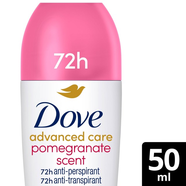 Dove advanced antiperspirant deodorant roll-on pomegranate 50ml - British product