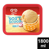 Wall's soft scoop vanilla ice cream 1.8L tub (British brand)