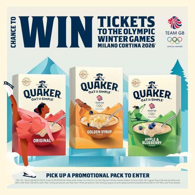 Quaker golden syrup porridge sachets family pack 20 sachets, imported from the UK