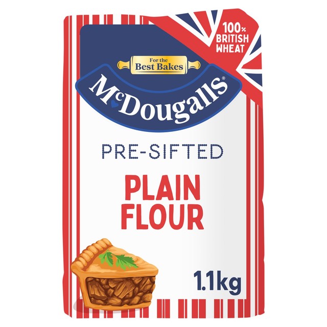 McDougalls plain flour 1.1kg, imported from the UK