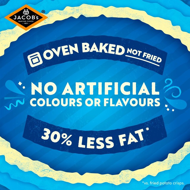 Jacob's Crinklys salt and vinegar baked snack biscuits multipack, UK version