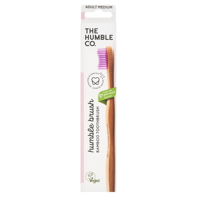 Humble bamboo toothbrush medium mixed colours, UK version
