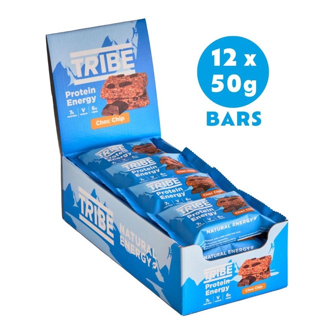 TRIBE Protein Flapjack Bar Chocolate Chip 50g (British brand)