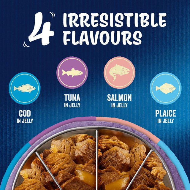 Felix Ocean Feasts in Jelly wet cat food 12 x 85g - British product