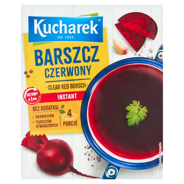 Kucharek red borsch soup 48g sachet, imported from the UK