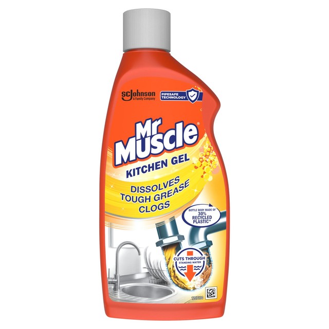 Mr Muscle kitchen drain gel 500ml, imported from the UK