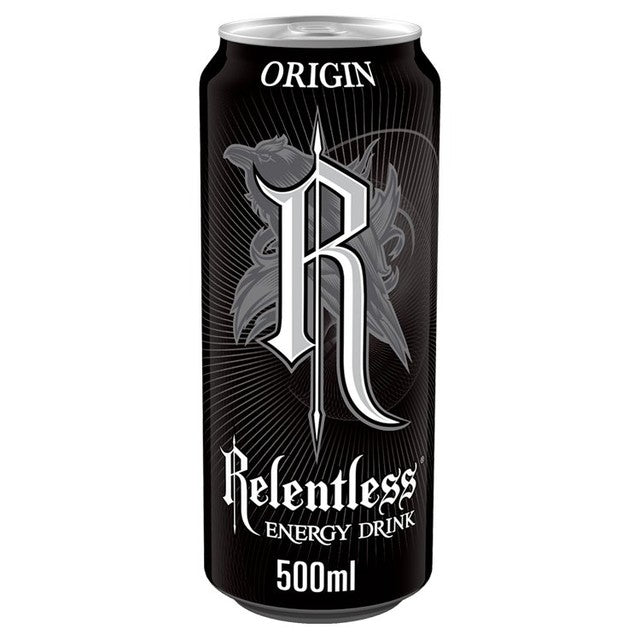 Relentless Origin energy drink 4 x 500ml, imported from the UK