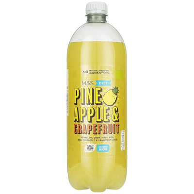 M&S Diet Pineapple & Grapefruit Sparkling Soft Drink 1L