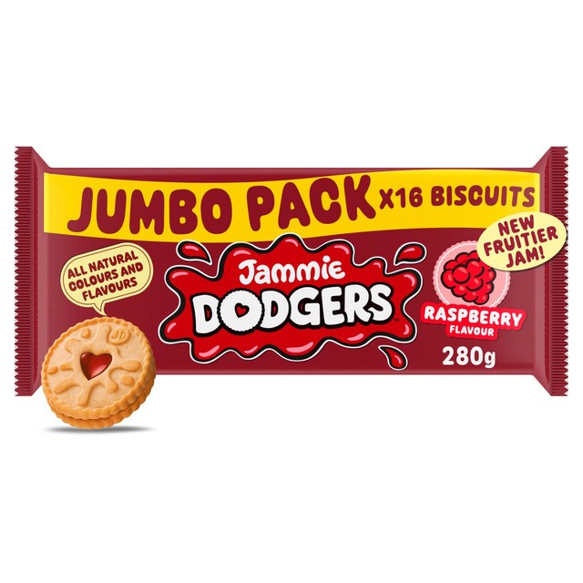 Jammie Dodgers original raspberry shortcake biscuits 280g, UK version