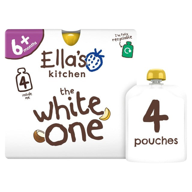 Ella's Kitchen The White One baby smoothie 4 x 90g - British product